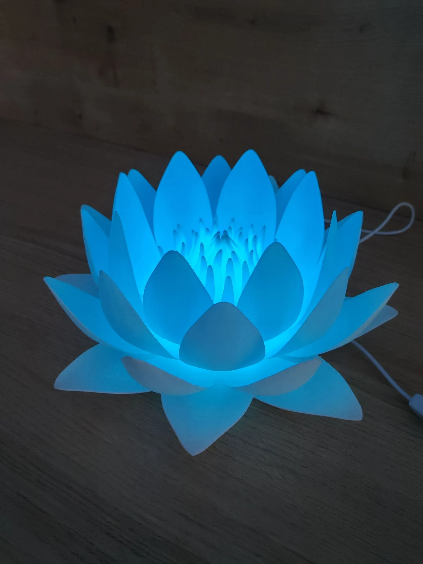 Lampe fleur de lotus LED RGB – photo 4